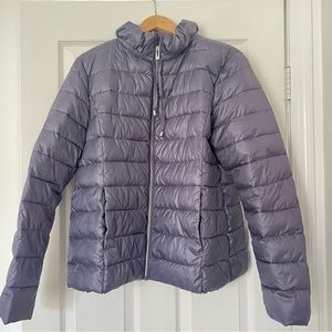 via spiga purple lavender puffer jacket (XL)